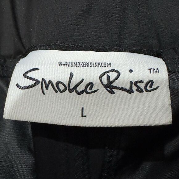 Smoke Rise NY Cargo Pants L Black Techwear Streetwear Utility Multi Pocket - Picture 3 of 11